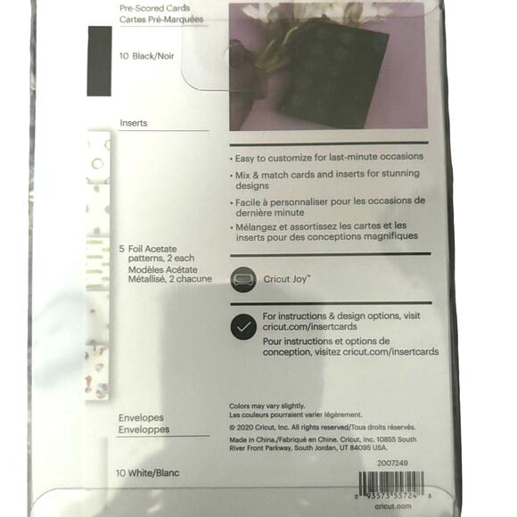 Cricut Joy black & Foil Acetate card inserts - Picture 2 of 2